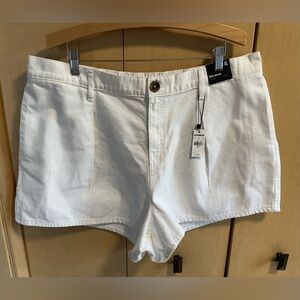 Express Super High-Rise Denim Shorts- NWT